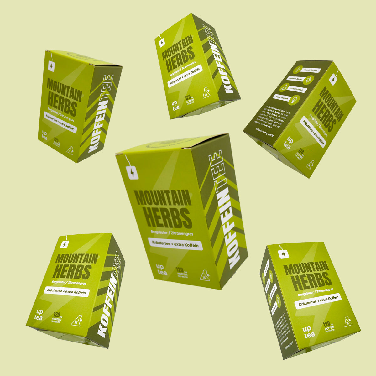 Koffeintee Mountain Herbs - Bergkräuter, Zitronengras