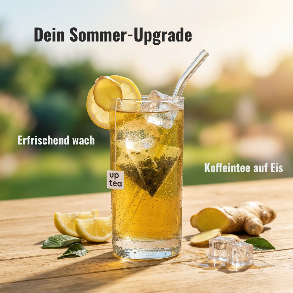 Koffeintee Fresh Green - Grüntee, Zitrone, Ingwer