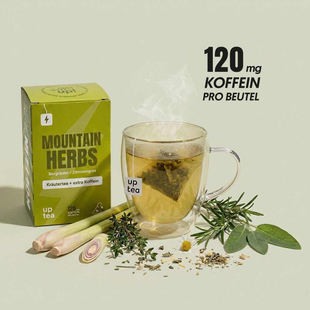 Koffeintee Mountain Herbs - Bergkräuter, Zitronengras