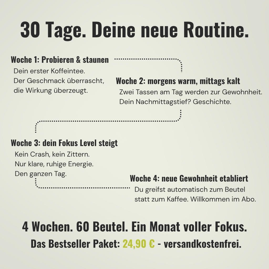 Koffeintee Mountain Herbs - Bergkräuter, Zitronengras