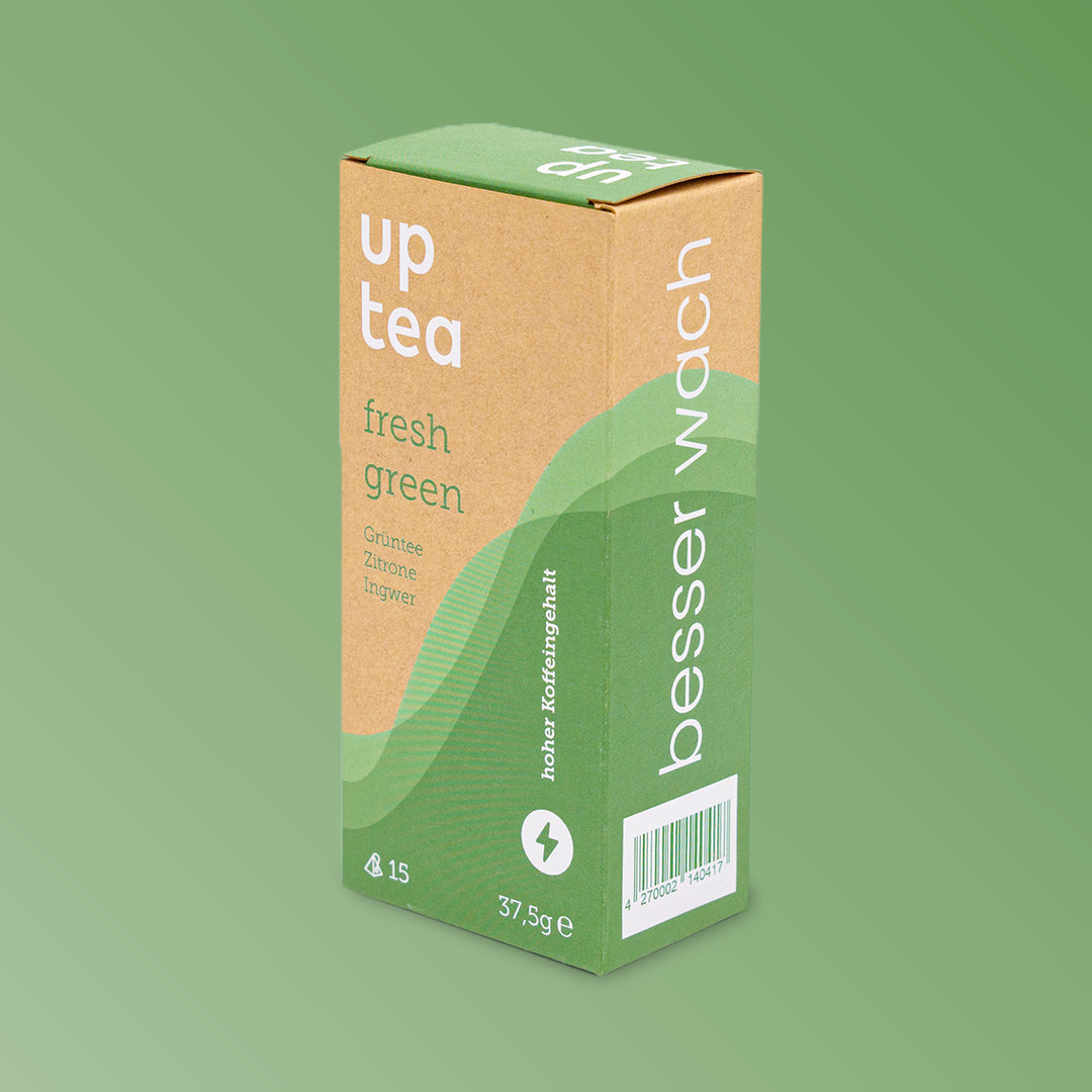 Tee mit Koffein:<br>fresh green