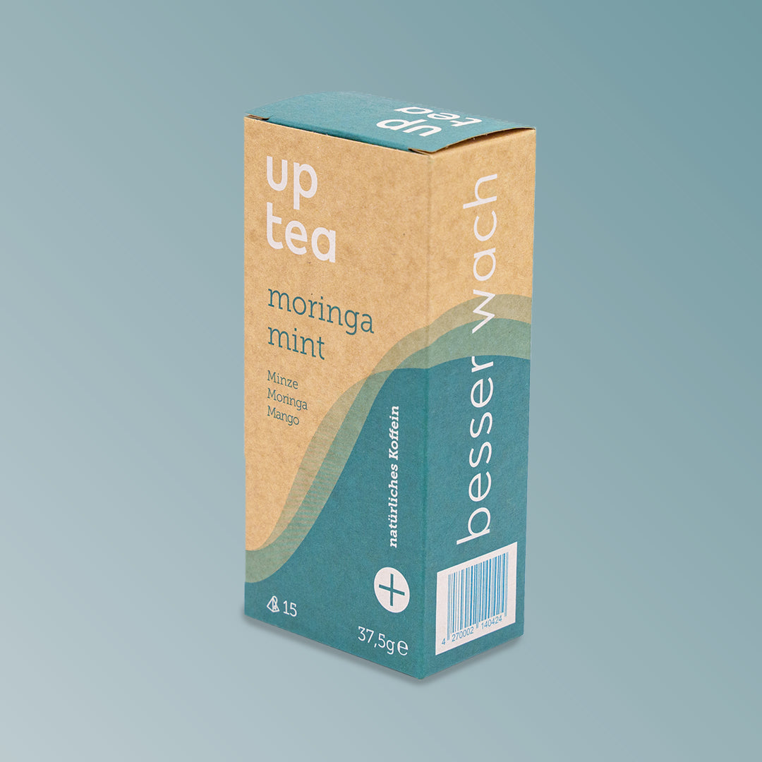 Tee mit Koffein: <br>moringa mint