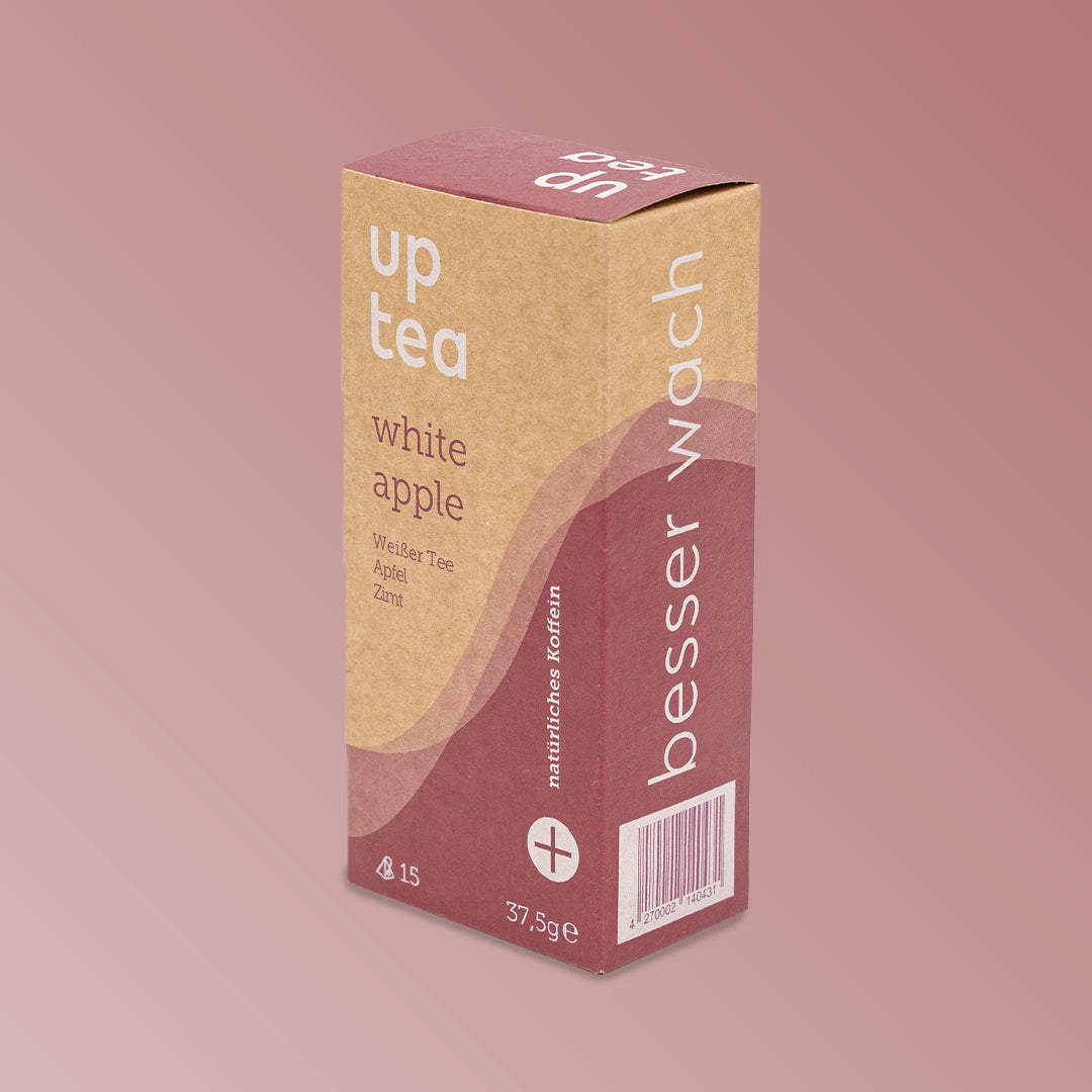 Tee mit Koffein: <br>white apple