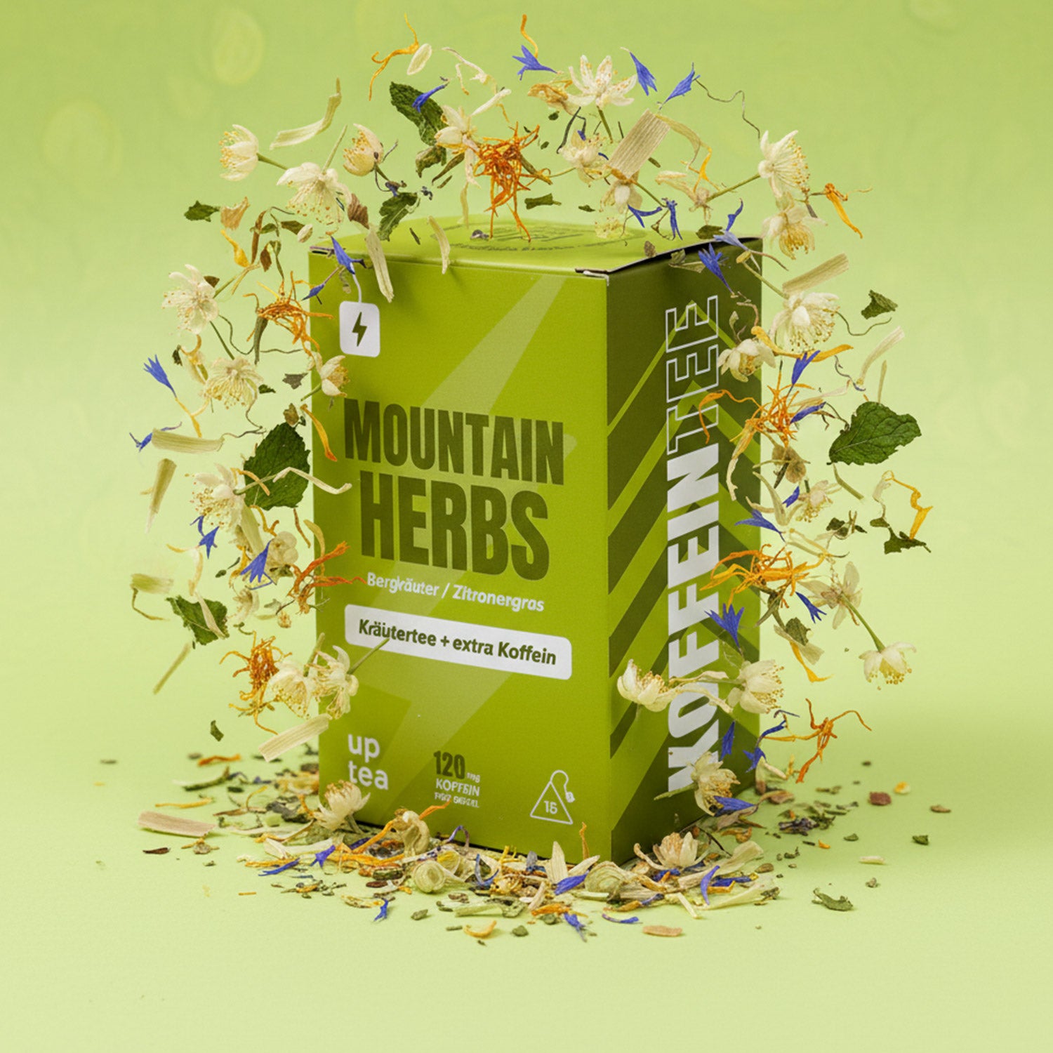 Koffeintee Mountain Herbs - Bergkräuter, Zitronengras