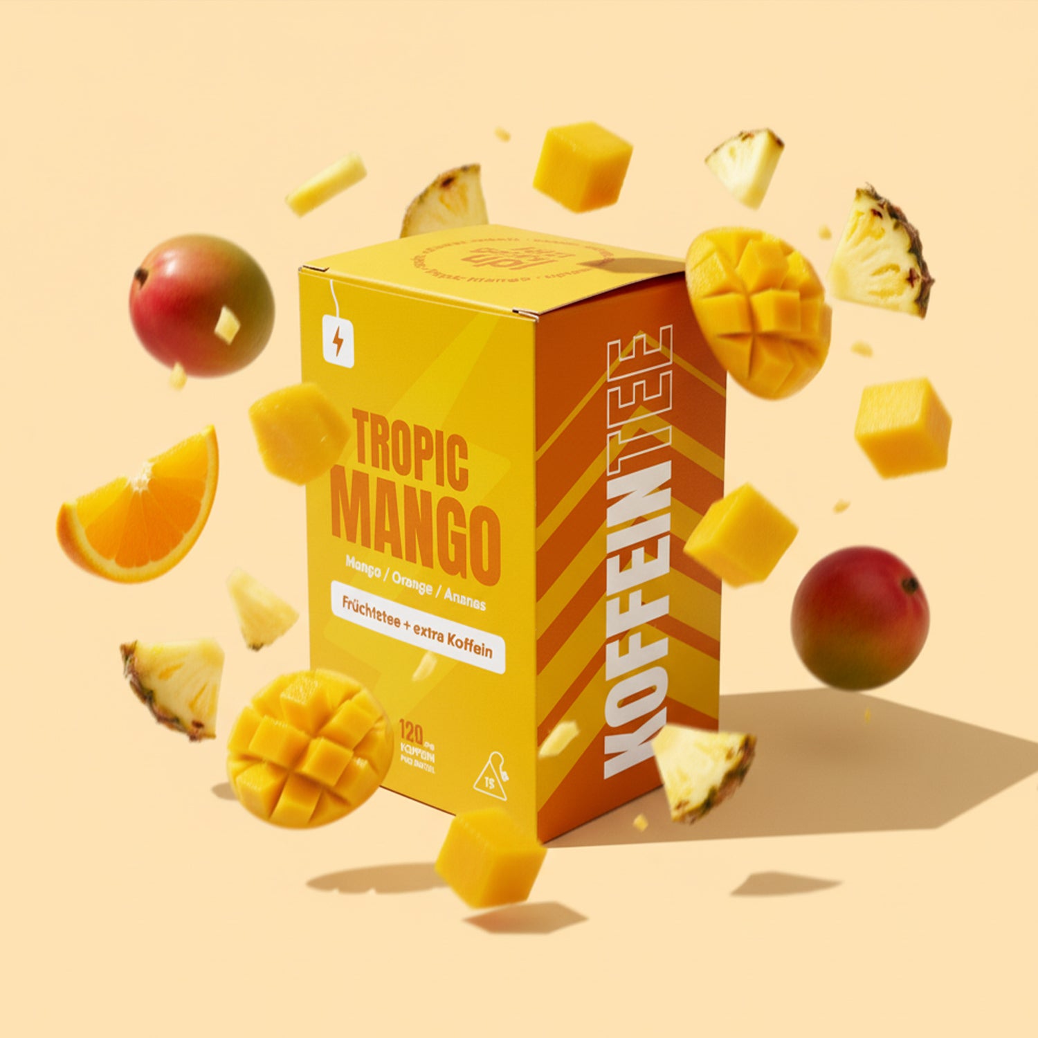 Koffeintee Tropic Mango - Mango, Orange, Ananas