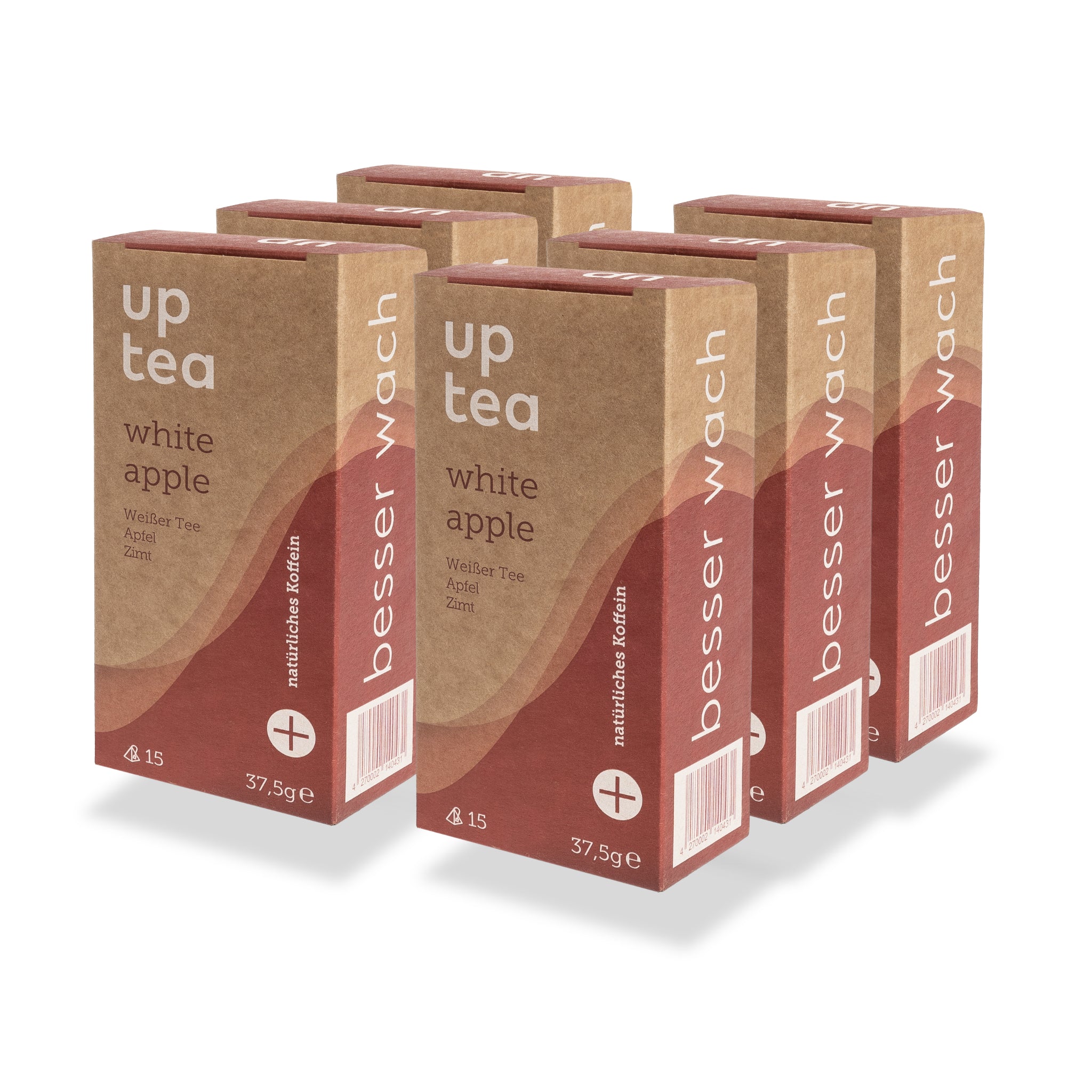 Tee-6-Pack: white apple