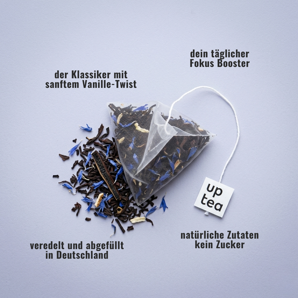 Koffeintee Gentle Earl - Schwarztee, Bergamotte, Vanille