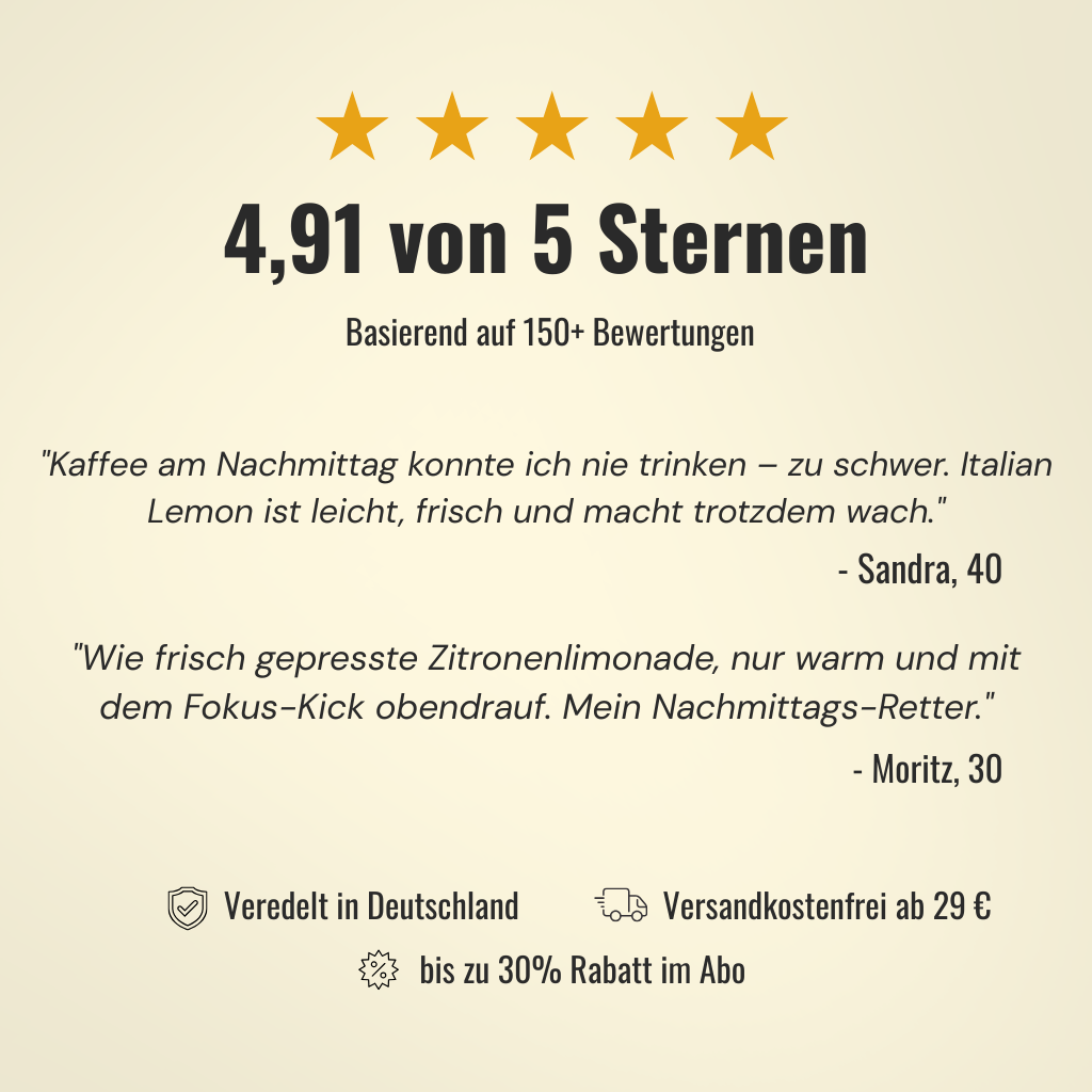 Koffeintee Italian Lemon - süße Zitrone, Limette