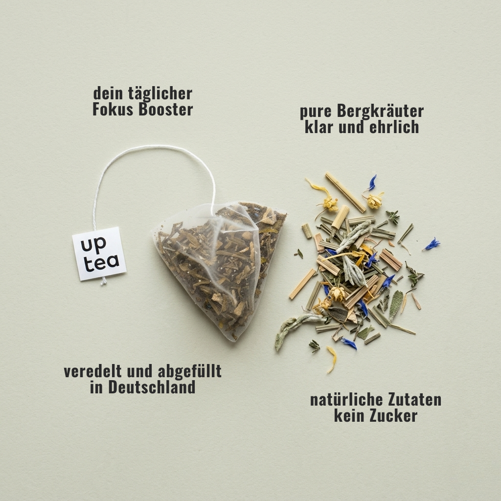 Koffeintee Mountain Herbs - Bergkräuter, Zitronengras