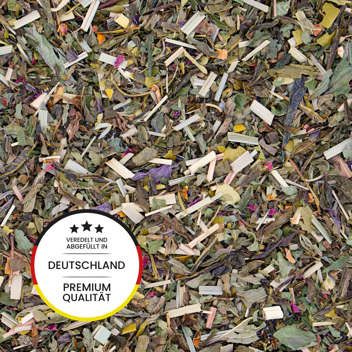 Koffeintee Double Mint - Krauseminze, Pfefferminze