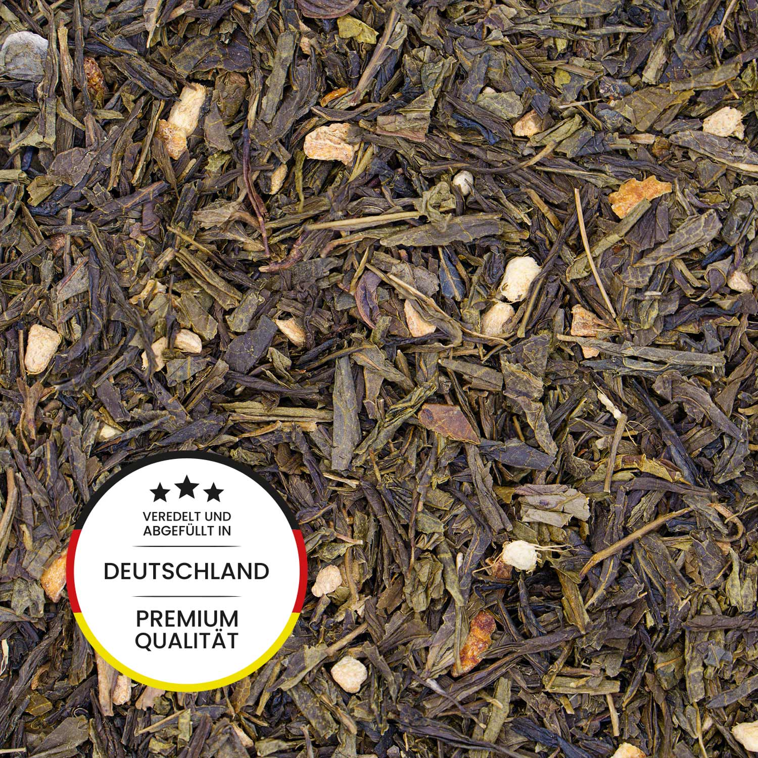 Koffeintee Fresh Green - Grüntee, Zitrone, Ingwer