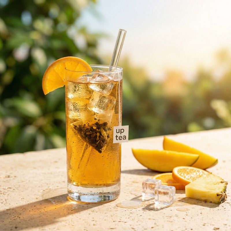 uptea Eistee im Glas