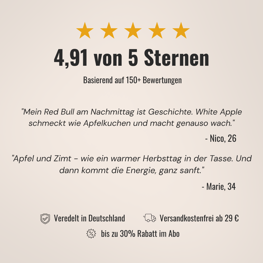 Koffeintee White Apple - Weißtee, Apfel, Zimt